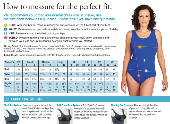 Swimsuit Sizes Conversion Chart Adidas